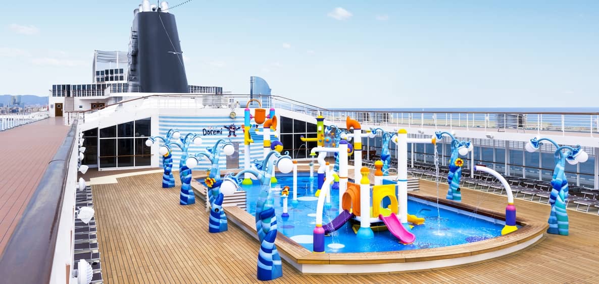 1- DOREMI SPRAY PARK <br> L’AREA ACQUATICA PER I BAMBINI