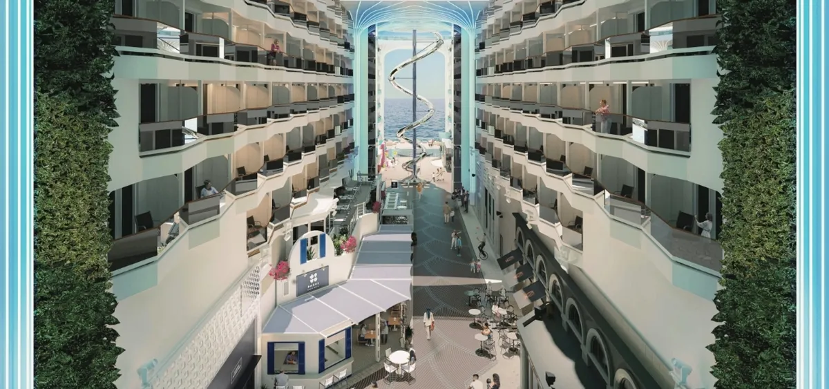4- THE PROMENADE & LED DOME <br> GALLERIA CENTRALE IMMERSIVA