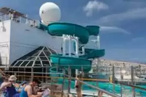 Dolphin Pool & Twister Waterslide