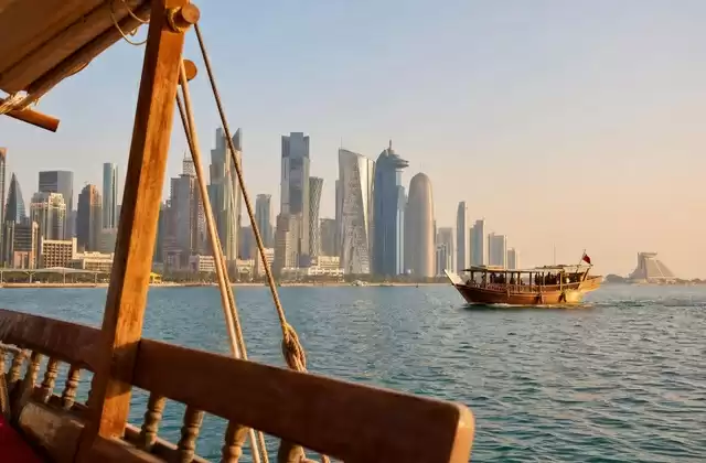 Da un'uscita in dhow