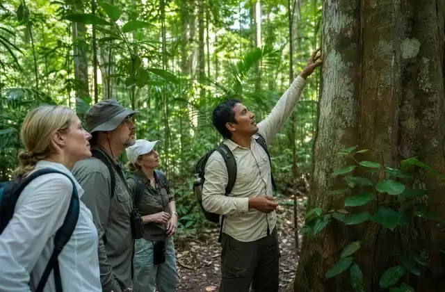 Passeggiata nella foresta con una guida naturalistica