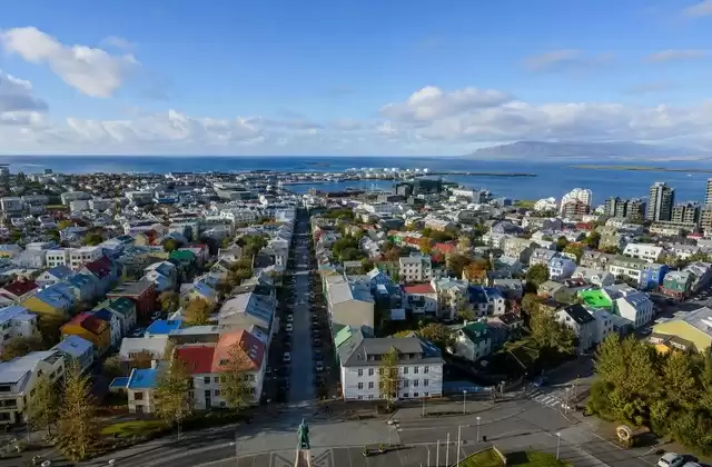 Vista panoramica da Hallgrímskirkja