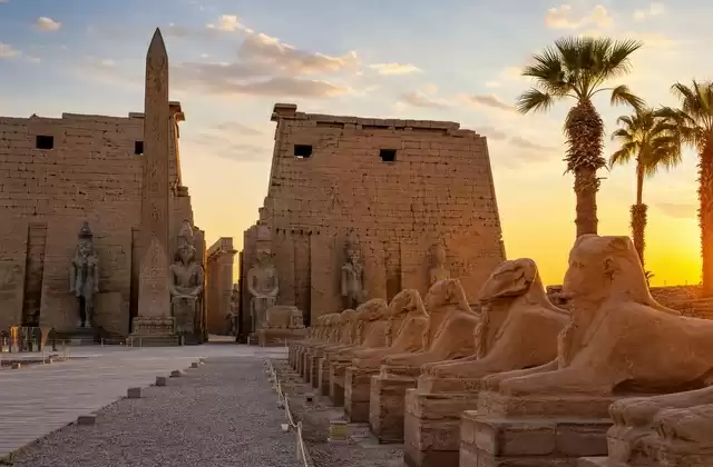 Il tempio di Luxor a fine giornata