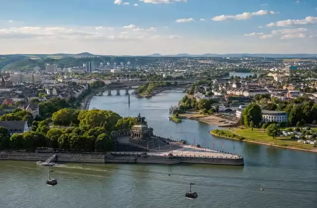 Il Deutsches Eck a Coblenza