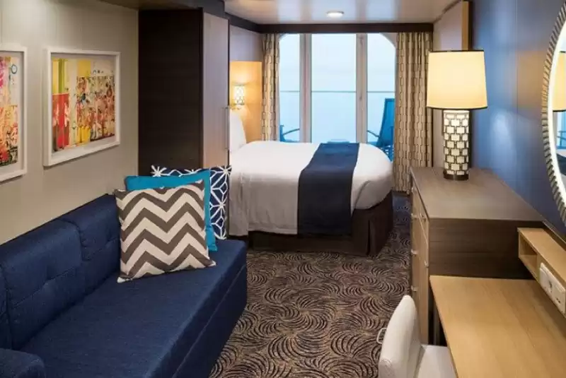 Cabina con vista sul mare e balcone