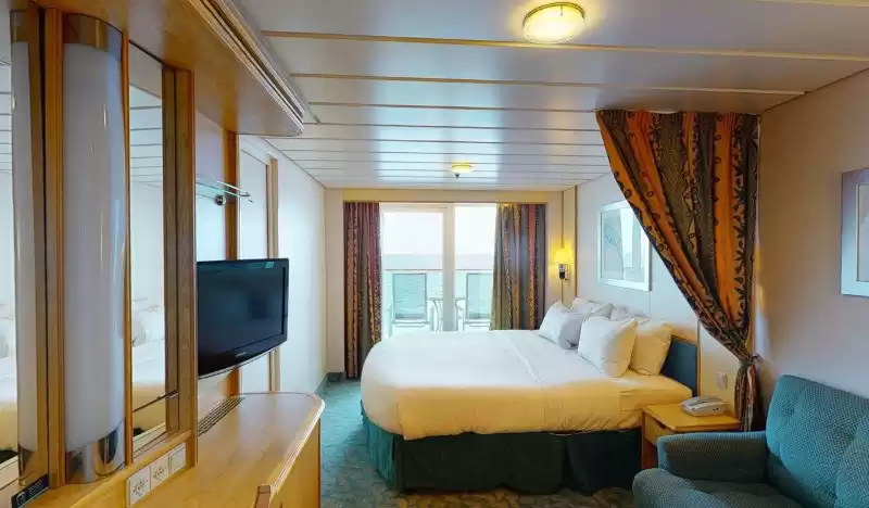 Cabina con vista sul mare e balcone