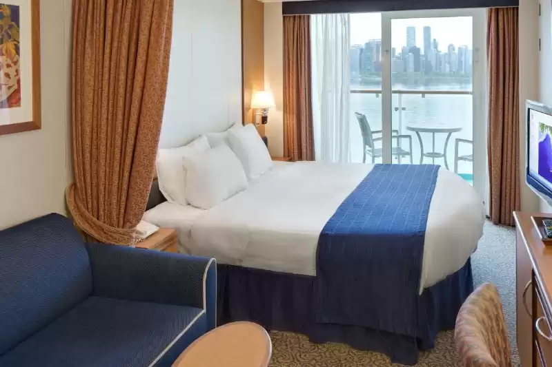 Cabina con vista sul mare e balcone