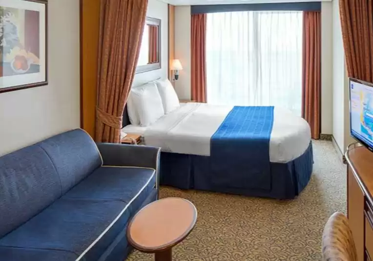 Cabina con vista sul mare e balcone