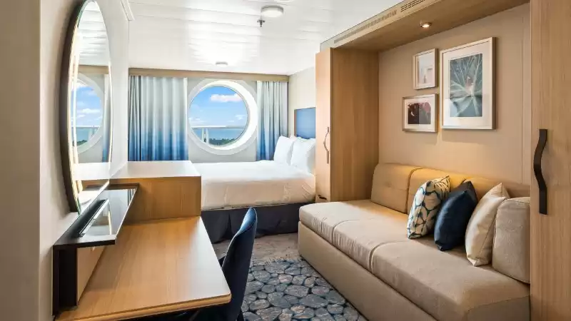 Cabina con vista sul mare