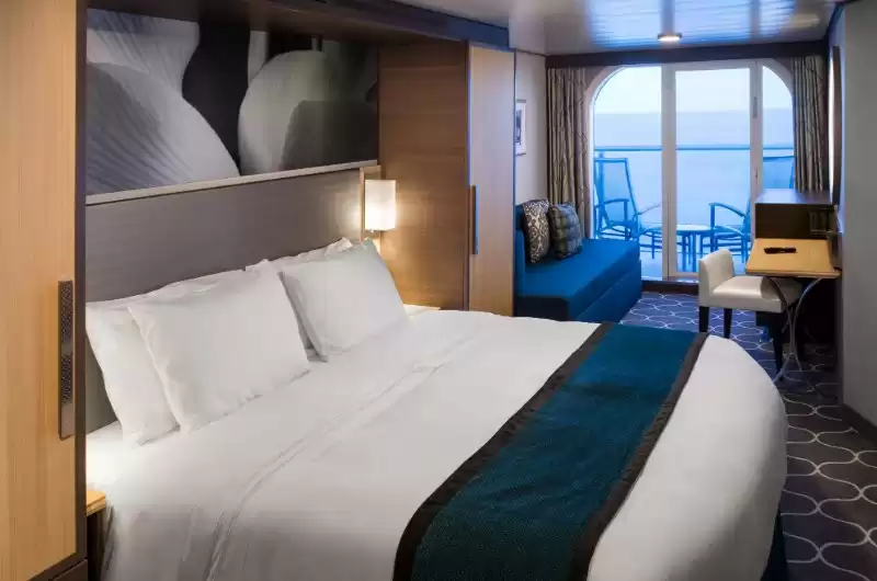 Cabina con vista sul mare e balcone