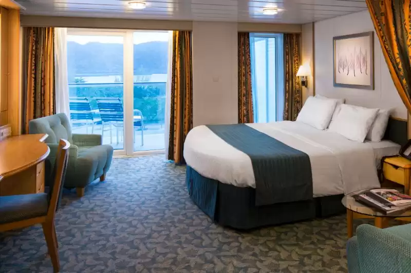 Cabina con vista sul mare e balcone