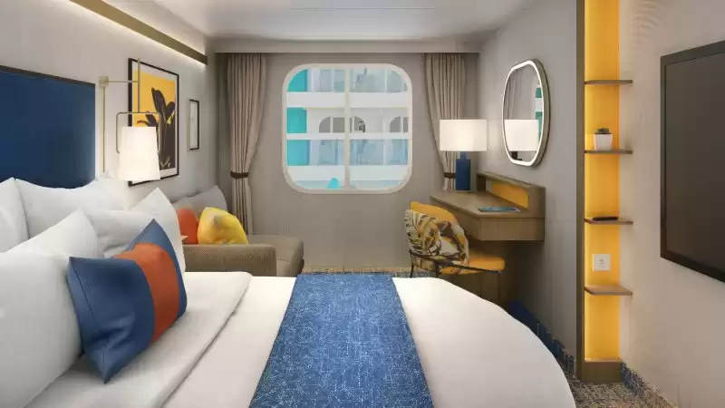 Cabine familiale intérieure avec vue sur Surfside